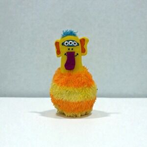 Melissa Doug Monster Bowling Plush Pin Yellow Orange Fuzzy Kids Toy Game AH17200